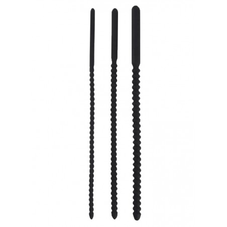 Kit de 3 Sondes d'urètre silicone Threaded Silicone sophie libertine