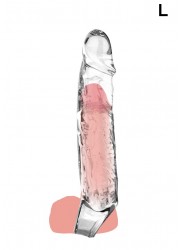 sophie libertine Gaine extension pénis transparente-L