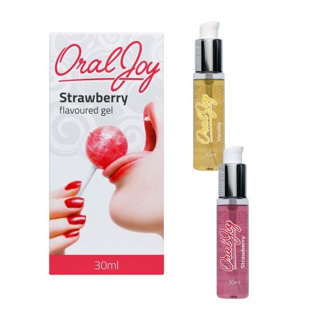 Gel pour fellation oral Joy gout vanille ou fraise en vente chez Sophie Libertine