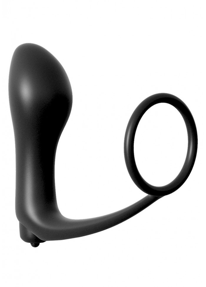 Cockring & Plug anal vibrant Ass-Gasm Cockring Vibrating Plug