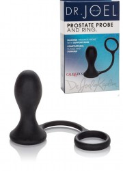 Plug & cockring Dr Joel silicone Prostate Probe an Ring noir