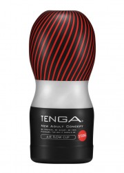 Tenga jetable masturbateur homme Air Flow Cup Strong noir/rouge