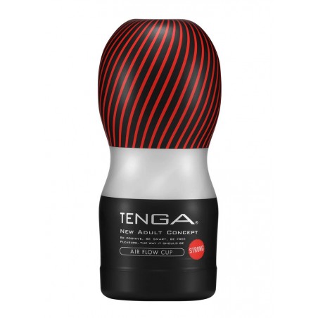 Tenga jetable masturbateur homme Air Flow Cup Strong noir/rouge