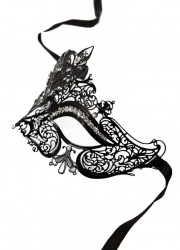 sophie libertine masque dentelle metal noir strass pas cher