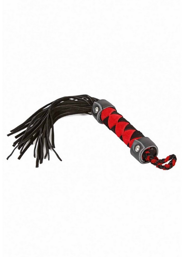 Martinet suédine noir et rouge 26 cm