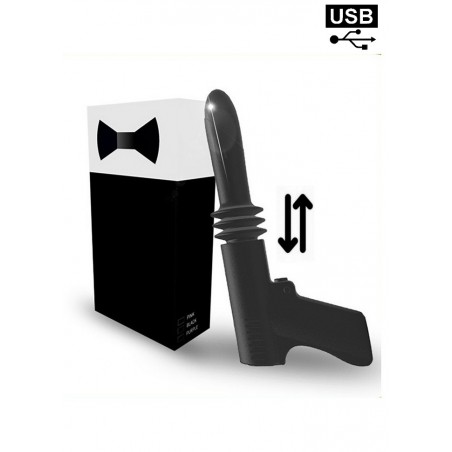 Vibromasseur pistolet Gun Va &Vient Rechargeable noir sophie libertine