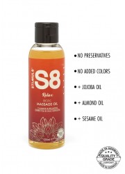 S8 Massage Oil 125ml Green Tea & Lilac Blossom