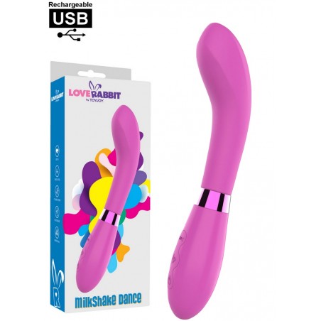 Vibromasseur rechargeable Milkshake Dance Vibrator rose