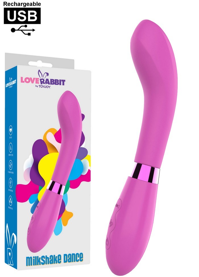 Vibromasseur rechargeable Milkshake Dance Vibrator rose