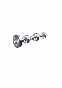 Plug anal boules en aluminium Diamond Star Beads  taille S