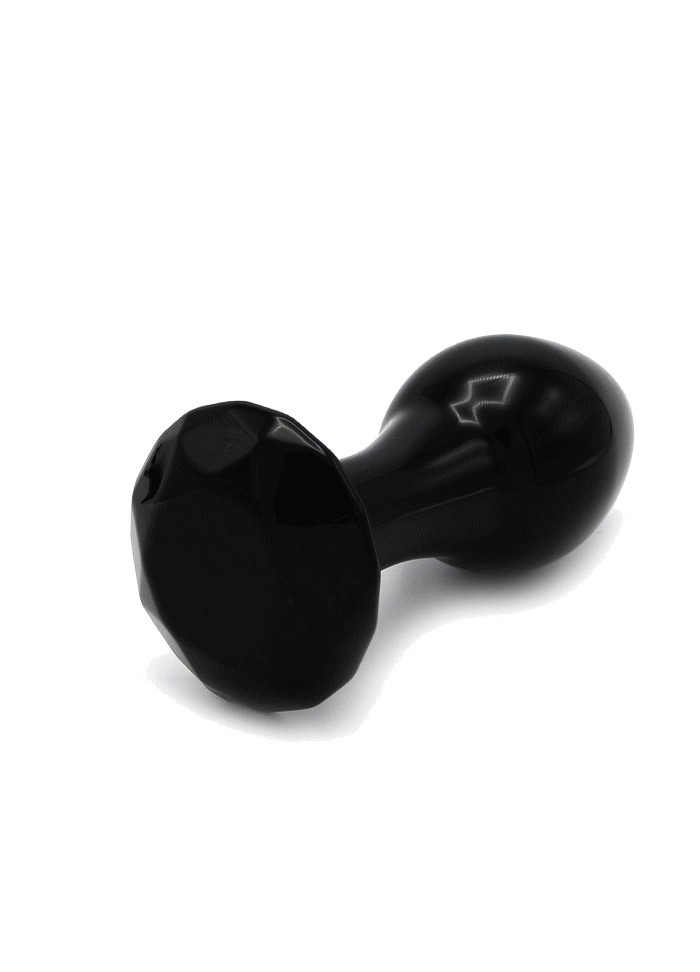 Plug verre Glass Plug Crystal Gem Black