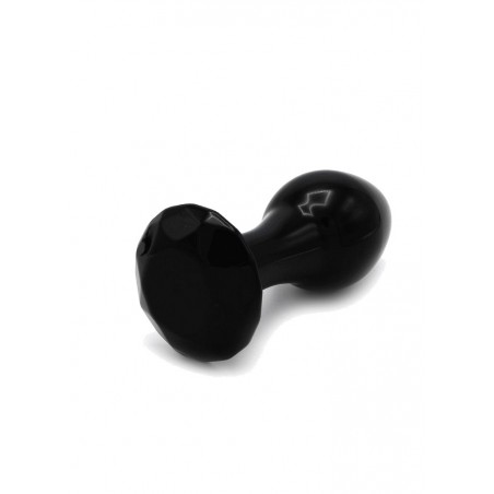 Plug verre Glass Plug Crystal Gem Black