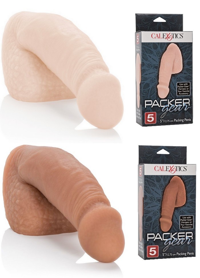 Gode mou Packing Penis avec testicules 12.75 cm