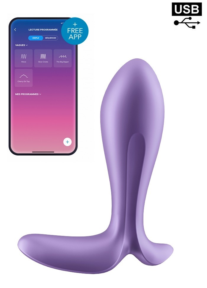 Plug anal pour couple jeu anal avec application smartphone Satisfyer