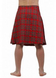 Kilt dos pour homme écossais rouge pas cher sophie libertine