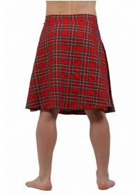 Kilt dos pour homme écossais rouge pas cher sophie libertine