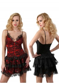 robe baroque style corset soirée club libertin