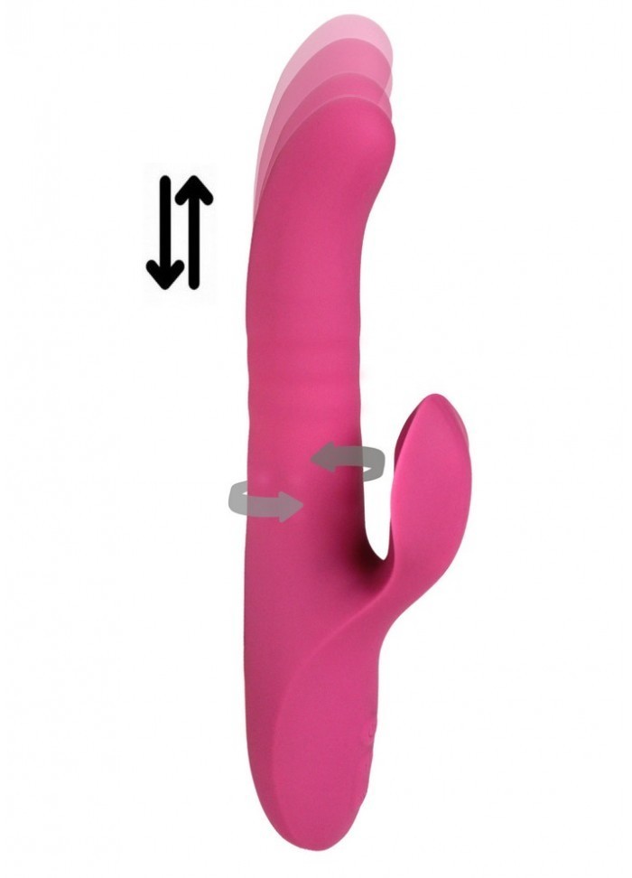 Vibromasseur Rabbit Rotation et Va & vient  Venus Thrusting-Rotating Vibe rose sophie libertine