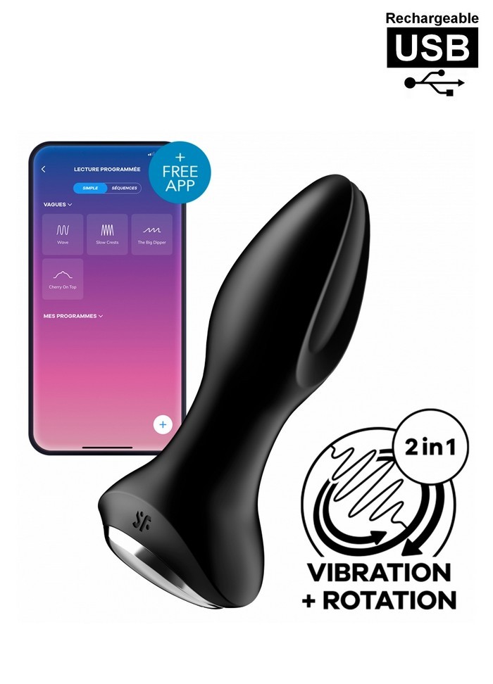 Satisfyer Rotator 2 Plug rechargeable Vibrant & Rotatif connecté sophie libertine