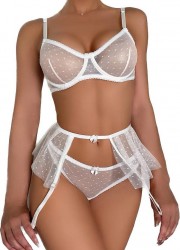 Sous-vêtement sexy pour femme en tulle transparent Sophie Libertine Vannes