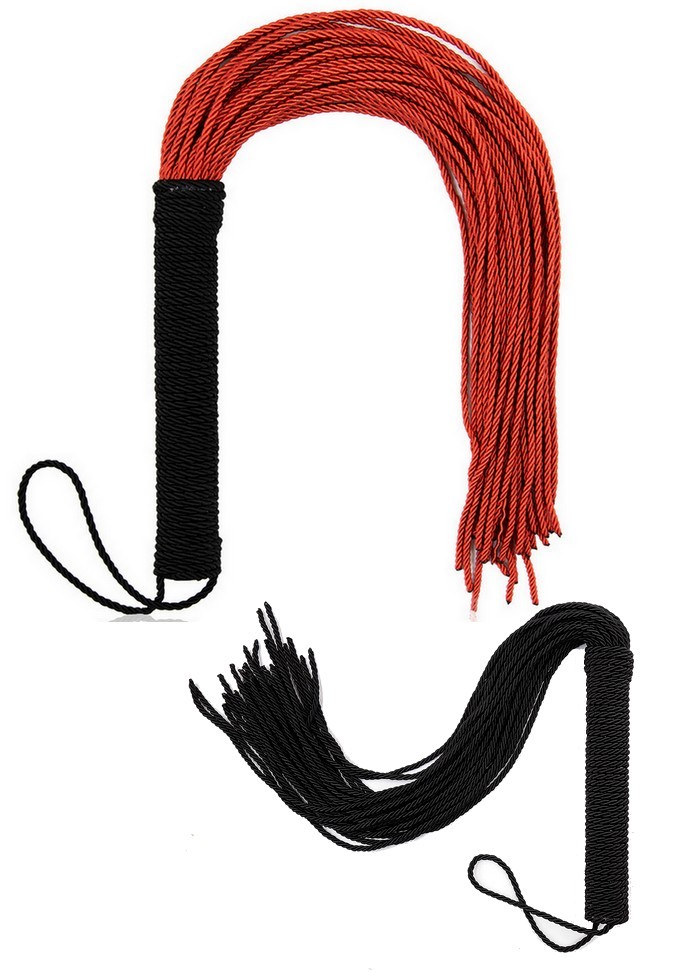Martinet cordelette noir & rouge -noirsophie libertine