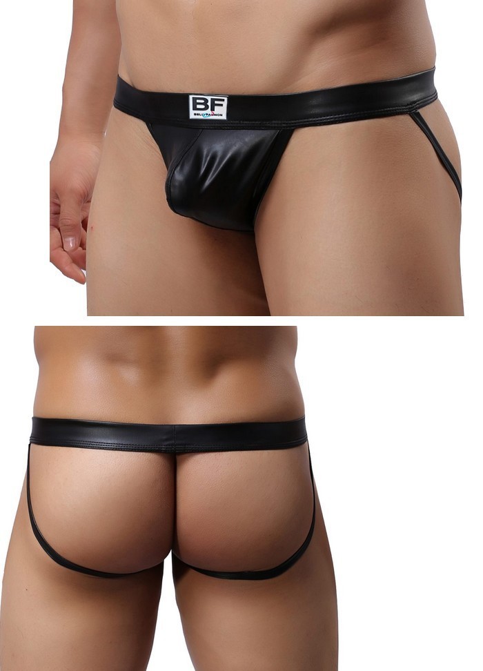 JockStrap homme aspect cuit noir