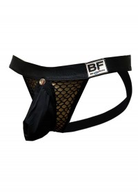 Jockstrap masculin en résille noir pour homme sous vêtement sexy