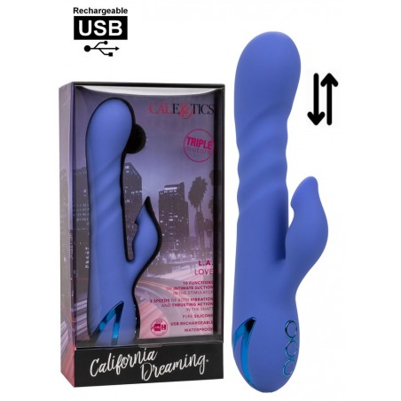 Rabbit pour femme pénétrant et va et vient avec aspiration du clitoris