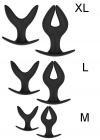 Plug anal Anchor silicone noir taille M-L-XL - sophie libertine
