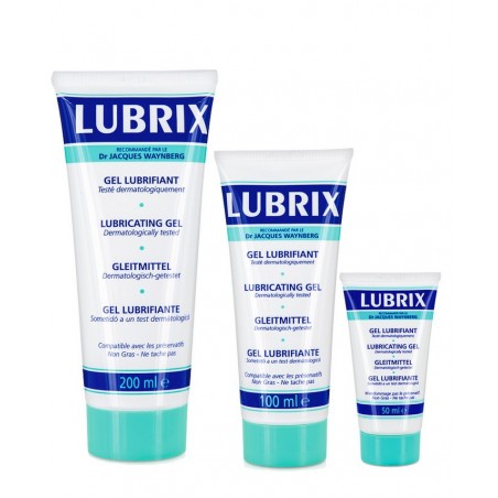 Lubrifiant base Eau Lubrix 50-100-200 ml