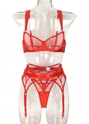 Lingerie coquine rouge pour femme Sophie Libertine Vannes sexshop Morbihan