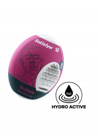 Satisfyer Masturbateur homme Egg bubble bordeaux descriptif