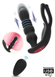 Stimulateur anal Prostatique Va & Vient vibrant rechargeable  Télécommandé