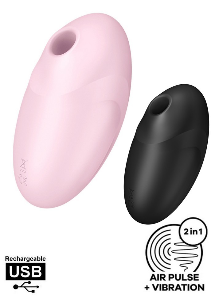 Satisfyer Vulva Lover 3 Rechargeable Aspirateur clitoris Vibrant  rose-noir