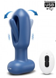 Plug anal Vibrant langue oscillante Rechargeable avec Télécommande