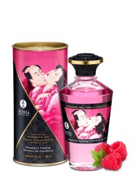 Huile de massage comestible Shunga arôme framboise en vente à Vannes dans votre boutique érotique