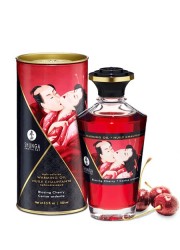Huile gourmande cerise comestible et chauffante en vente à Vannes Sophie Libertine