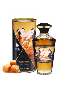 Huile de massage caramel arôme délicieux pour une huile chauffante gourmande en vente au magasin de Vannes