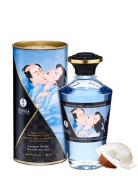 Huile de massage comestible gout noix de coco en vente chez Sophie Libertine Vannes sexshop