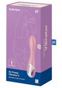 Sextoy pénétrant gonflable et vibrant Sophie Libertine Vannes rose et blanc