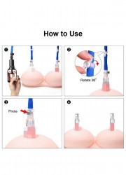 Pompe a tétons developpeur Mise en scène du produit, symbole de sensualité maîtrisée.