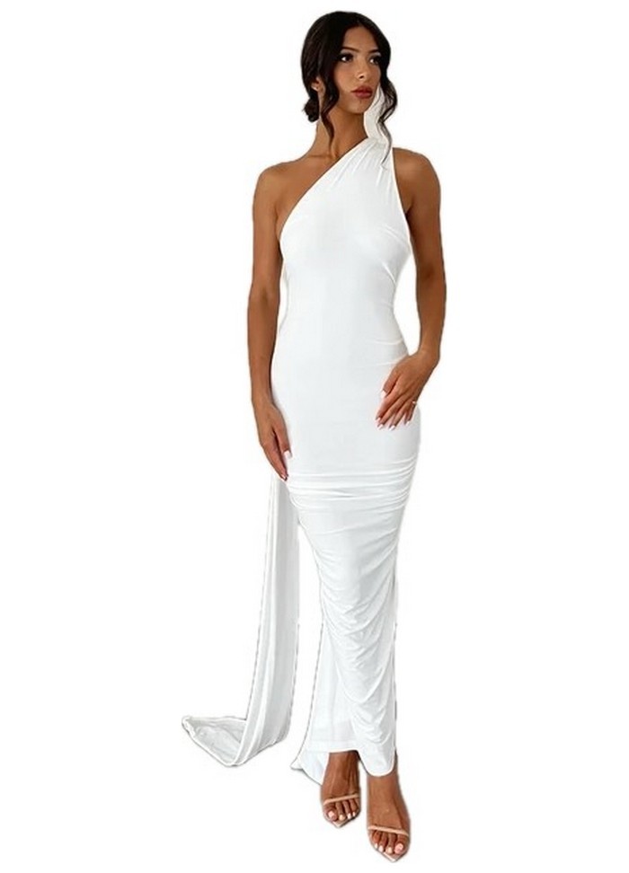 Robe longue Ania Dos nu anneau blanche-sophie-libertine