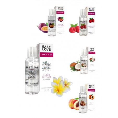 Gel Lubrifiant huile de massage EASY LOVE silicone parfumé | boutique érotique Sophie libertine Vannes