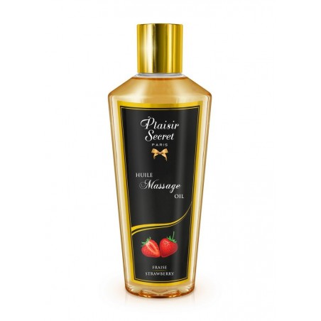 huile de massage sèche fraise parfum fruité gourmand
