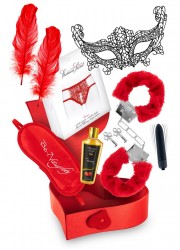 joli coffret coeur rouge avec sextoy couple pour la Saint Valentin-sophielibertine