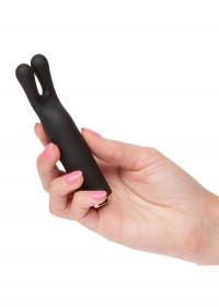 Stimulateur Clitoris mini Rabbit Rechargeable Raven Charmer noir