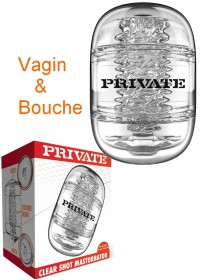 Masturbateur transparent Vagin & Bouche - Clear Shot Pussy-Mouth-sophie-libertine