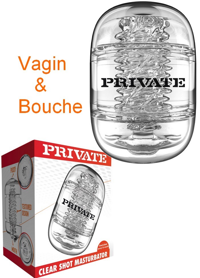 Masturbateur transparent Vagin & Bouche - Clear Shot Pussy-Mouth-sophie-libertine