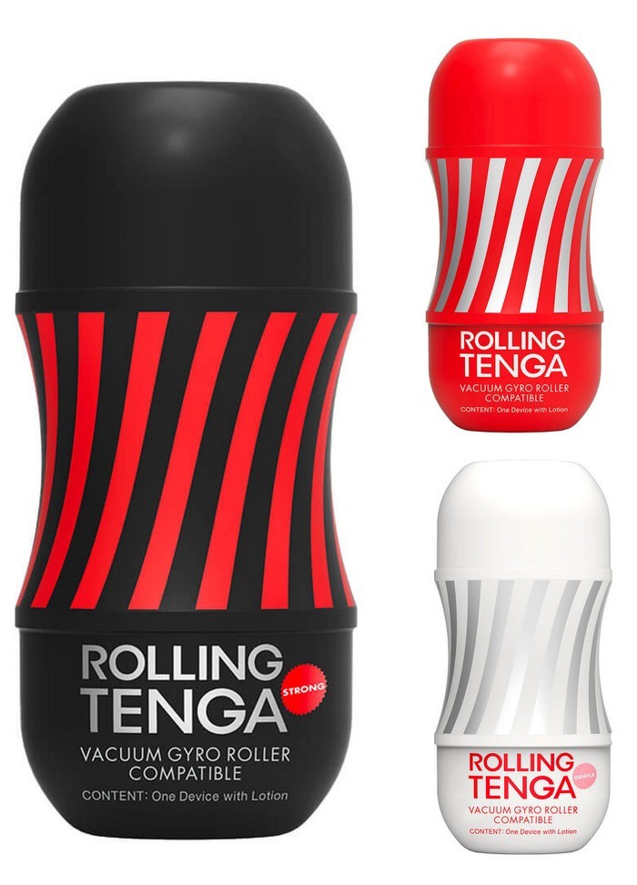 Tenga Masturbateur homme Vacum Rolling Gyro Roller Cup -noir-rouge-blanc-sophie-libertine