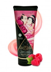 Shunga crème de massage Framboise, en vente chez Sophie Libertine Vannes